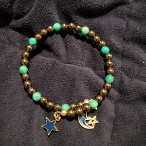 Moon and star bracelet